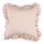 Schumacher Brigitte Stripe Pillow 22" in Blush For Sale