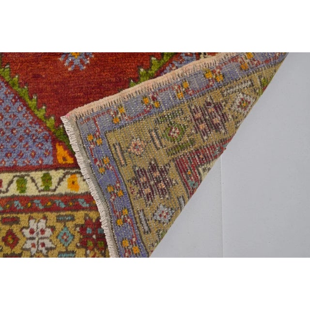 Vintage Anatolian Wool Decorative Carpet For Sale - Image 10 of 10