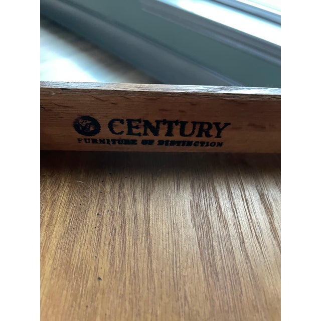 Century Furniture Burlwood French Provincial End Table With Drawer For Sale - Image 11 of 15