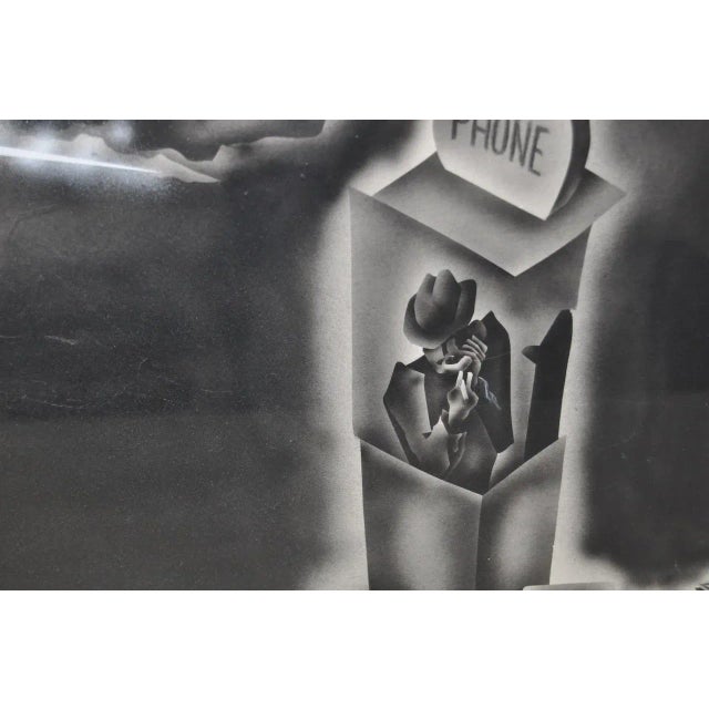 D. Rock Vintage Modern Noir Airbrush Painting Urban Art For Sale - Image 5 of 9