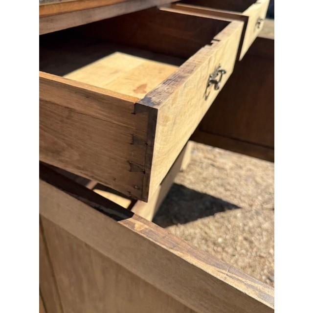 19th Century French Louis Philippe Walnut Bleached Marble Top Sideboard / Buffet. For Sale - Image 14 of 18