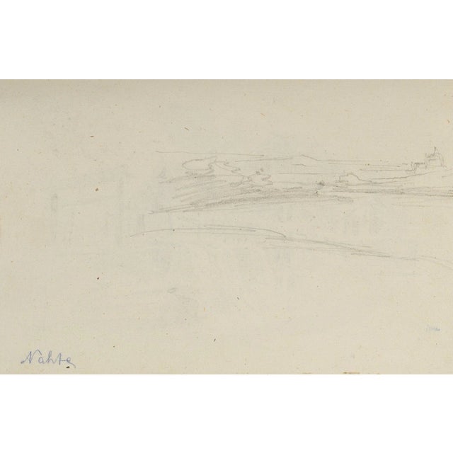 C. Nathe, View of a Mill, 19th-century, Pencil For Sale - Image 4 of 5