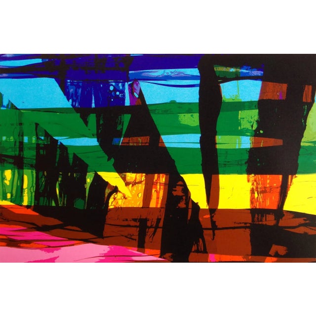 1970s 1970s Ed Felix Borasio "Emerge" Hand Signed Serigraph Art Print For Sale - Image 5 of 8