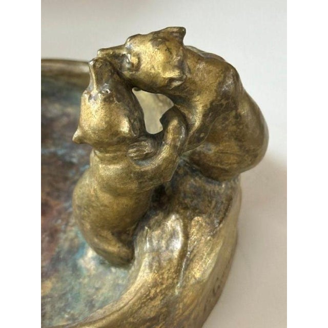 1920s Bronze Pocket Emptier Bears by Friedrich Gornik, 1920s For Sale - Image 5 of 9