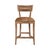 Farmhouse Carvell Counter Stool - Brown Cowhide / Oak Frame For Sale - Image 3 of 3