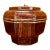 Antique Chinese Lacquered Wooden Lidded Storage Vessel For Sale