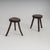 Rustic Hand-Crafted Wooden Stools, 1960s, Set of 2 For Sale - Image 4 of 18
