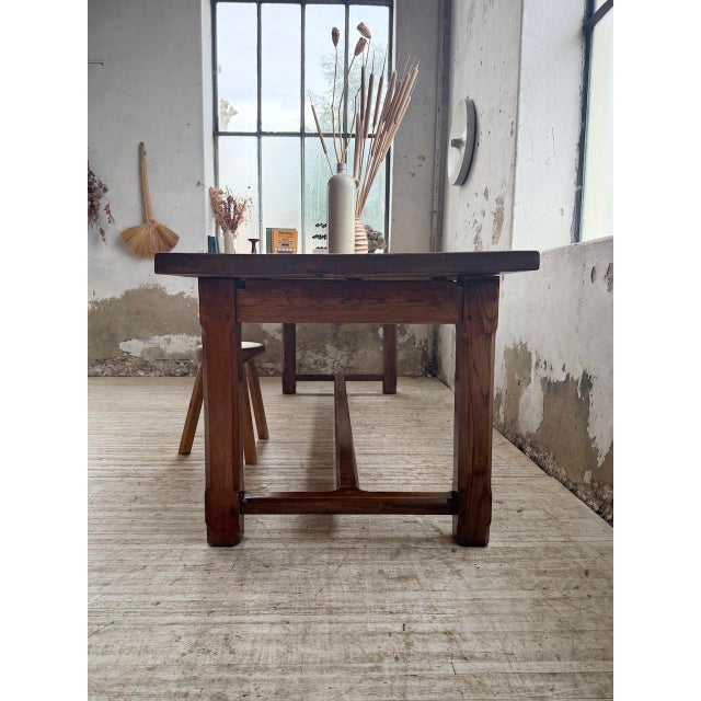 Oak Farmhouse Table, 1950s For Sale - Image 12 of 18
