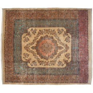 Vintage Fine Kerman Rug - 13'7" X 16'2" For Sale