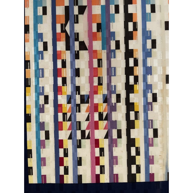 Textile Silk Tapestry by Yaacov Agam, 1981 For Sale - Image 7 of 10