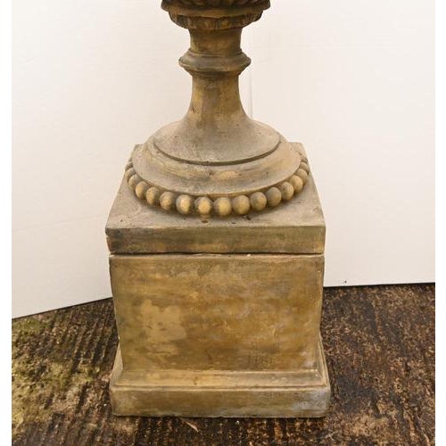 English Stone Garden Urns with Ram Masks, Set of 2 For Sale - Image 4 of 15