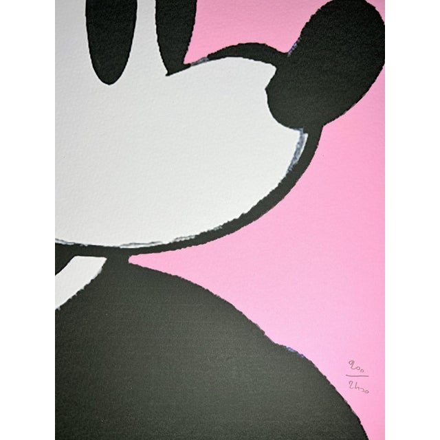 Printmaking Materials 1986 Carnegie Museum of Art After Andy Warhol "Mickey Mouse" Lithograph For Sale - Image 7 of 12