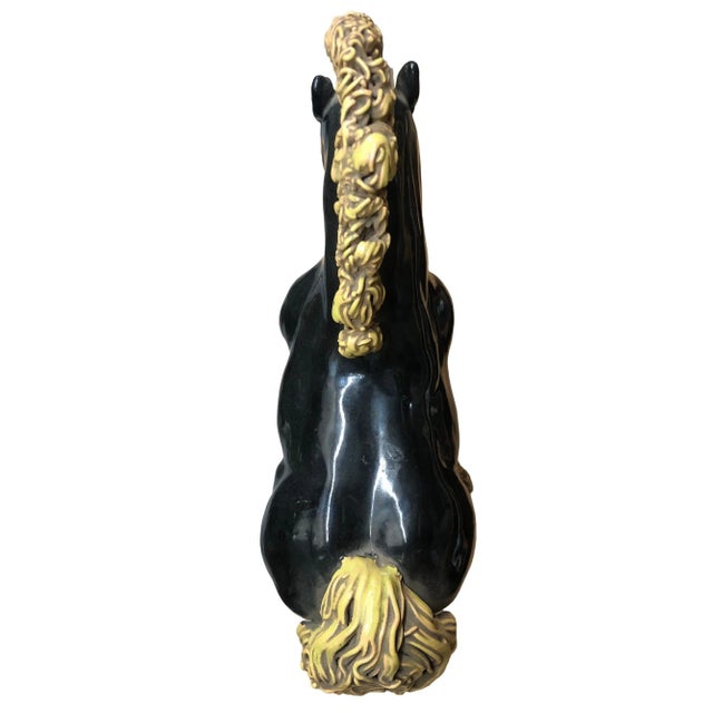 Mid-Century Modern Mid-Century Studio Art Pottery Clydesdale Horse For Sale - Image 3 of 7