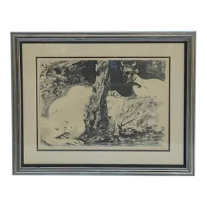 “Fawn and the Maiden” Pablo Picasso Framed Lithograph