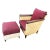 Donghia Rattan Lounge Chair & Ottoman by John Hutton, the Merbau Collection For Sale