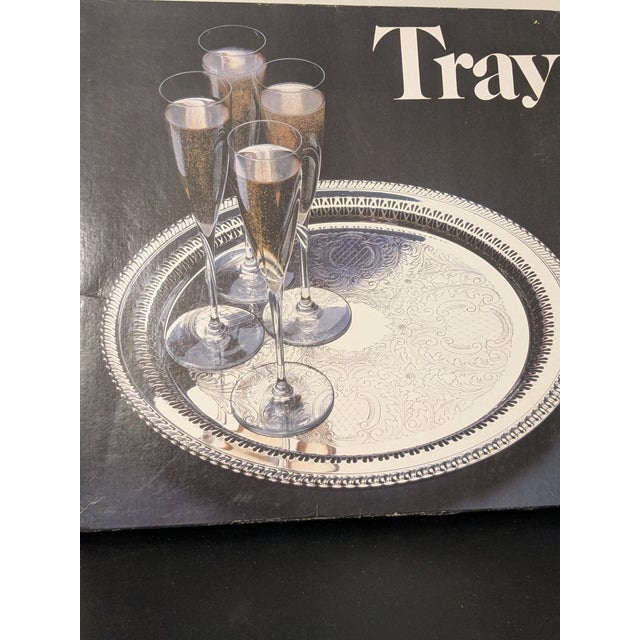 Vintage Leonard 15" Round Silverplate Platter For Sale - Image 15 of 15