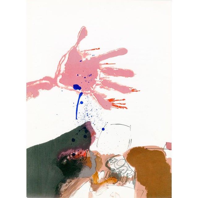 Paul Rebeyrolle Lithograph, "Derriere Le Miroir No. 163" (1967) III For Sale