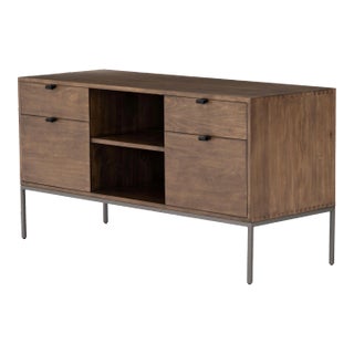 Four Hands Trey Modular Filing Credenza, Auburn Poplar For Sale