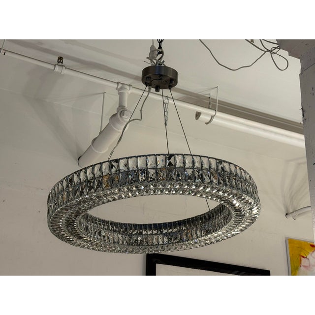 Silver Restoration Hardware Spiridon Ring Chandelier For Sale - Image 8 of 13