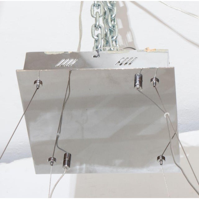 Late 20th Century Modern Minimalist "Crushed Ice" Pendant Lamp For Sale - Image 5 of 9