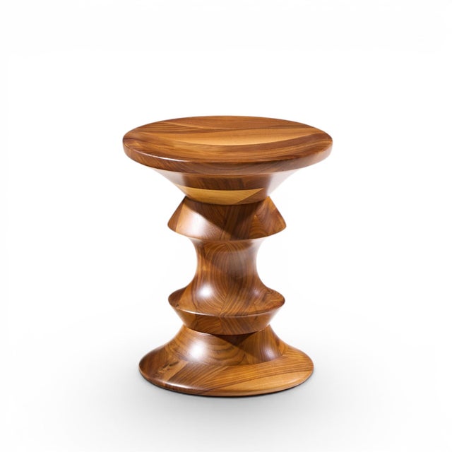 Mid 20th Century Charles & Ray Eames for Herman Miller Mid Century Walnut Time Life Stool For Sale - Image 5 of 6