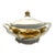 Vintage Walbrzych Poland Gold Rococo Covered Vegetable Bowl Tureen 8" W/Lid For Sale