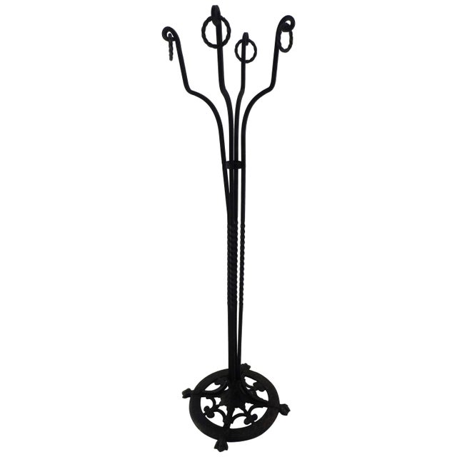 Late 19th Century Victorian Wrought Iron Plant Stand With Rings For Sale - Image 11 of 11