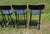 1970s Vintage Set of 6 Black Leather Seats Bar Stools 1970s Mid Century Modern For Sale - Image 5 of 18