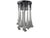 Silver Vintage Murano Glass Pendant Light, 1970s For Sale - Image 8 of 8