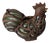 Cast Iron and Green Bubble Glass Tealight Holder For Sale