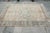 Antique Distressed Heriz Rug – Handwoven Wool on Cotton, Faded Blue & Terracotta Medallion Carpet -7' 11'' X 11' 2'' For Sale - Image 12 of 18