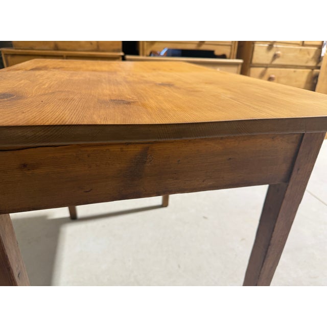 Antique Pine Table / Desk With Single Drawer From England For Sale - Image 12 of 18
