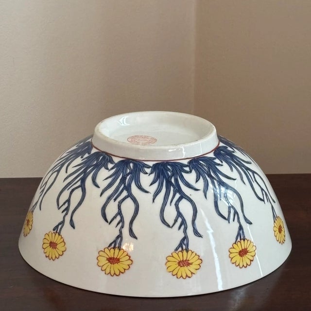 Mid-20th Century Japanese Import Porcelain Centerpiece Bowl For Sale - Image 16 of 18