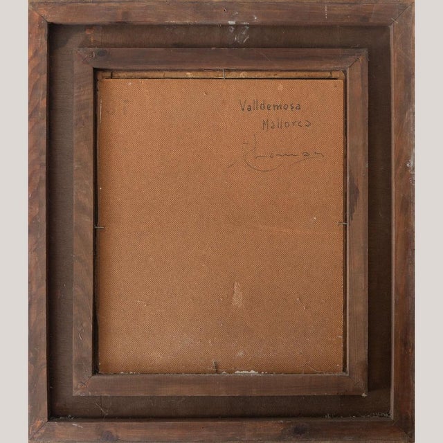 Positano and Valldemossa, Landscapes, 1990s, Oil on Canvas, Set of 2 For Sale - Image 7 of 15