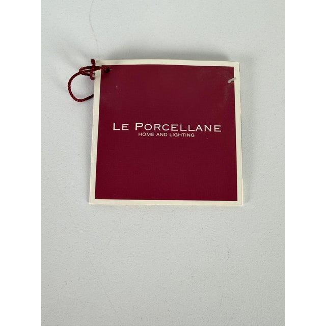 White Porcelain Objects with Platinum Finishes from Le Porcellane, 1990s, Set of 3 For Sale - Image 16 of 17