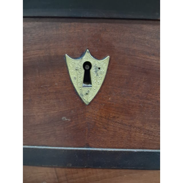 19th Century French Directoire Walnut Marble Top Commode For Sale In New Orleans - Image 6 of 9