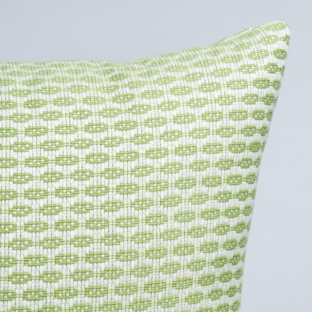 This indoor/outdoor pillow features Hickox with a Knife Edge finish. It's hard to believe that natural linen can be...