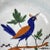 Antique French Provincial Faience Bird Plate, Hand Painted For Sale In San Francisco - Image 6 of 11