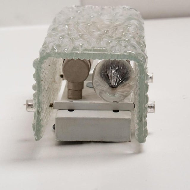 Clear Wave Glass Wall Lights attributed to J.T. Kalmar, Austria, 1960s For Sale - Image 11 of 13