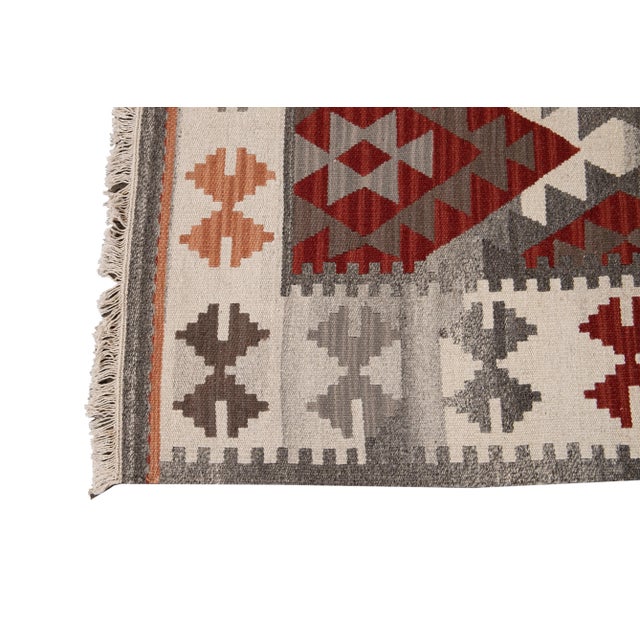 21st Century Modern Kilim Rug 4' 10'' X 6' 10'' For Sale - Image 10 of 12