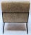 Mid-Century Modern Custom Black Metal Armchair in Tan Sheepskin For Sale - Image 3 of 8