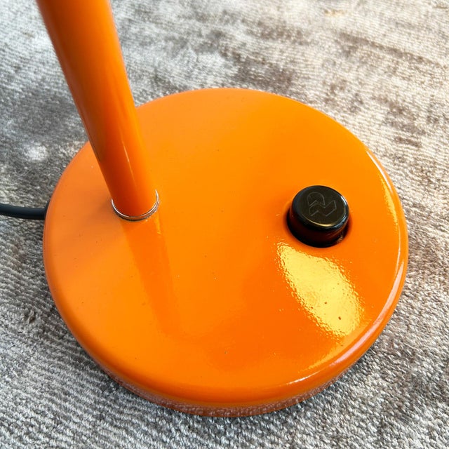 Vintage Pifco Model 986 Orange Gooseneck Desk Lamp, 1970s For Sale - Image 5 of 7