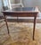 Chippendale Vintage Drexel Faux Bamboo Chippendale Style Leather Top Game Table For Sale - Image 3 of 14