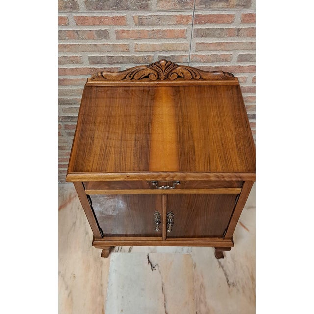 Vintage Nightstand in Bronze and Wood, 1966 For Sale - Image 4 of 9
