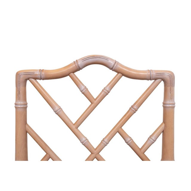 Regency Chippendale Chinese Chairs with Woven Cane, 1970s, Set of 4 For Sale - Image 10 of 12