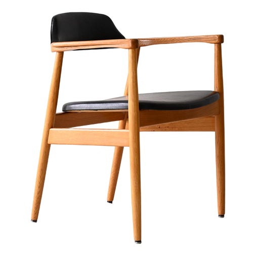 Scandinavian Armchair in Leatherette, 1960s For Sale