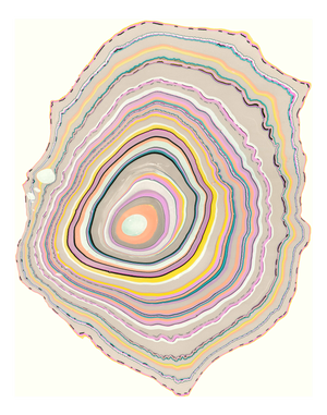 Pernille Snedker, Grey Woodrings #16, Giclée Print