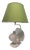 Pigeon-Shaped Porcelain Lamp with Fabric Lampshade, 1970s For Sale