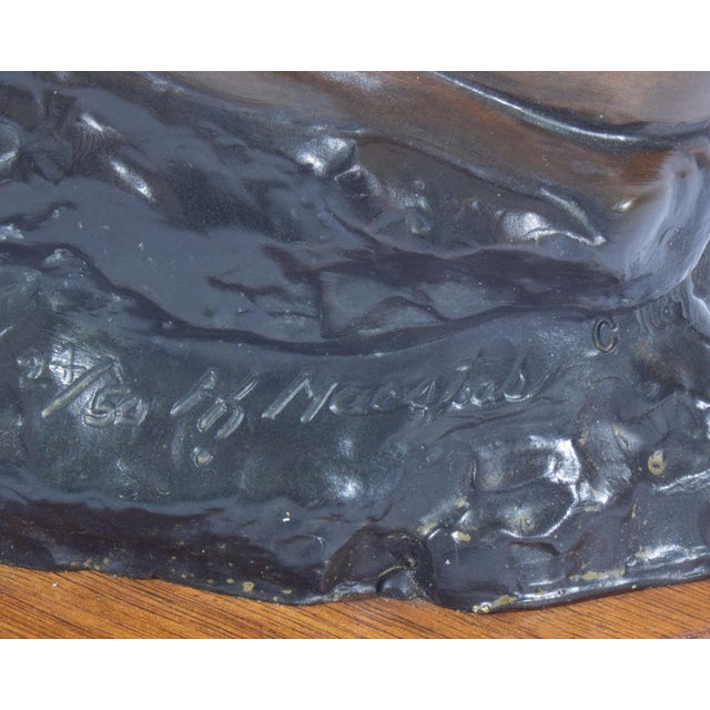 Wood 1989 Bronze Sculpture of a Woman by Huberto Maestas For Sale - Image 7 of 8