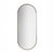 Italian Oval Mizar Wall Mirror in Burnished Metal For Sale - Image 6 of 6